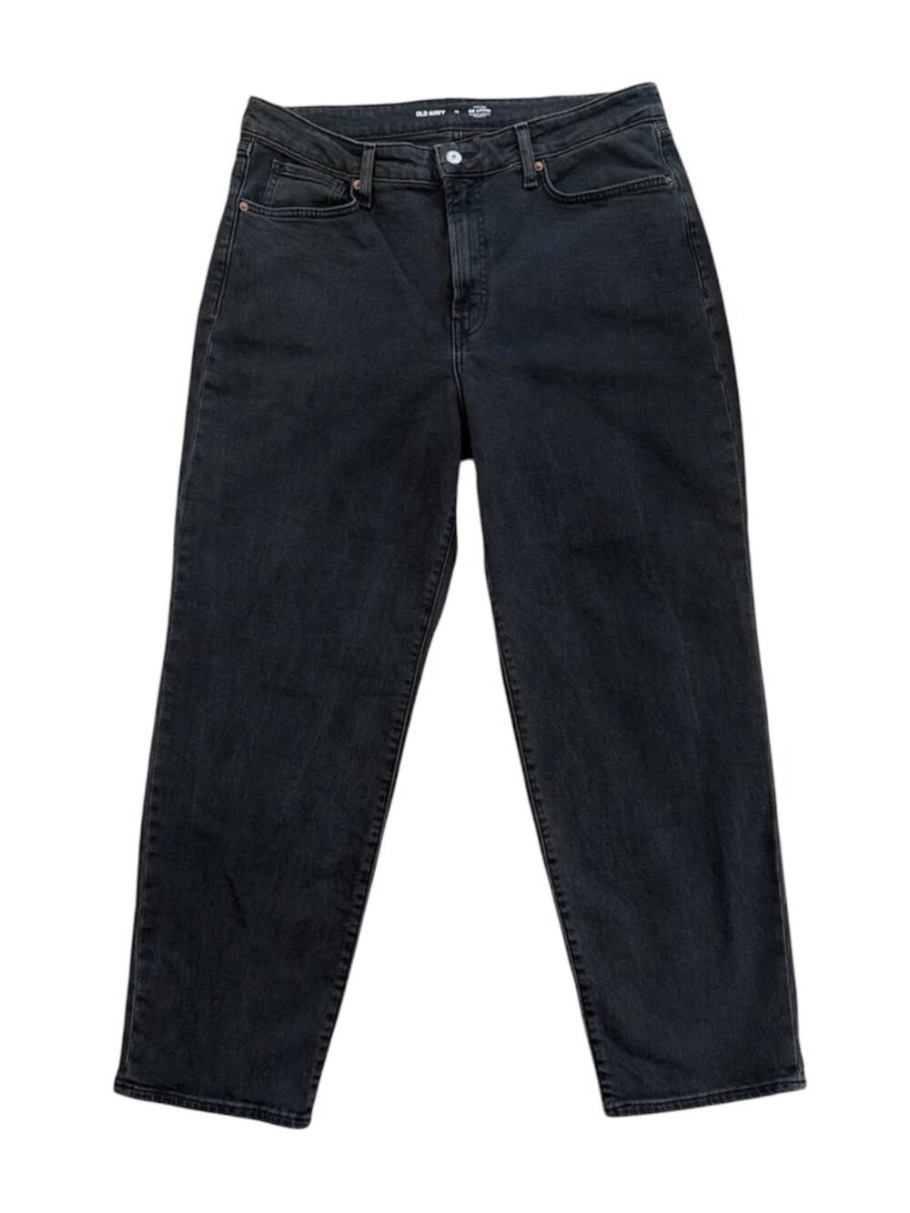 Old Navy Jeans High-Rise OG Loose Women’s Size 16 Black Wash Denim
